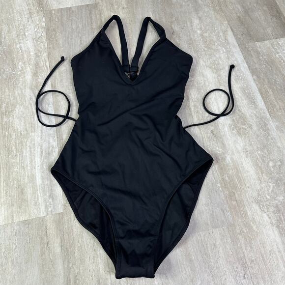 TA3 Other - TA3 Black Plungey One Piece Swimsuit Size Medium
